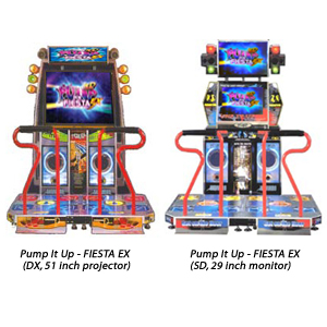 Andamiro Pump It Up Musikvideospiel mit Tanzfläche